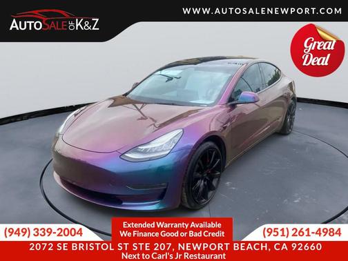 Deep Blue Metallic 2020 Tesla Model 3 Performance