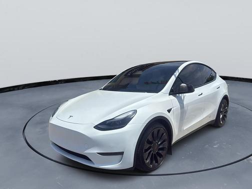 Pearl White Multi-Coat 2021 Tesla Model Y Performance Dual Motor All-Wheel Drive