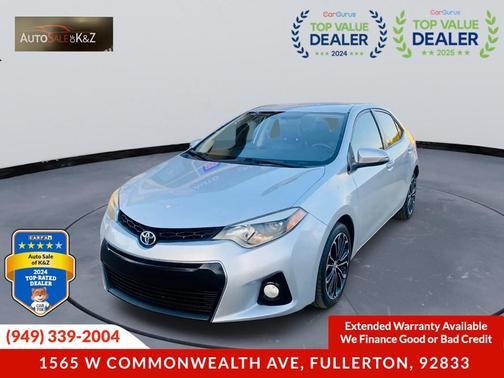 2015 Toyota Corolla S Plus