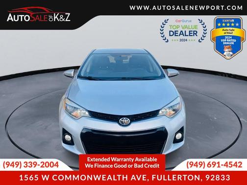 2015 Toyota Corolla S Plus