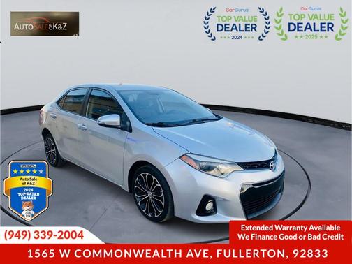 2015 Toyota Corolla S Plus