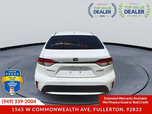 White 2022 Toyota Corolla Hybrid LE