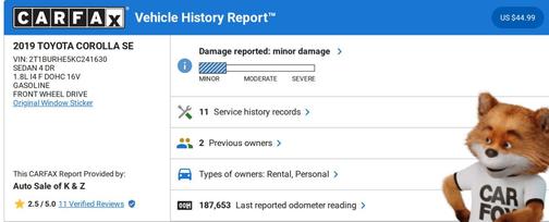 2019 Toyota Corolla SE