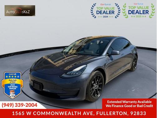 Gray 2018 Tesla Model 3 Mid Range