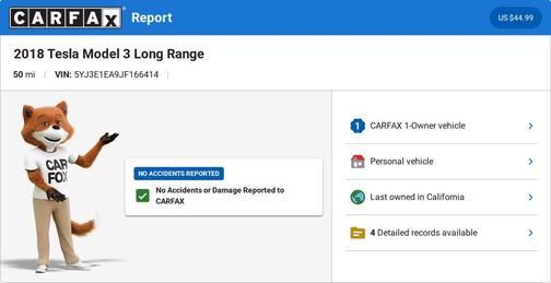 Gray 2018 Tesla Model 3 Mid Range