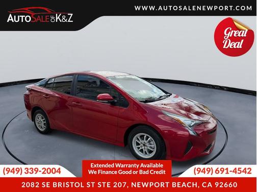 Hypersonic Red 2016 Toyota Prius Three