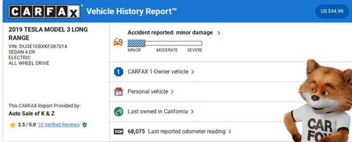 2019 Tesla Model 3 Long Range
