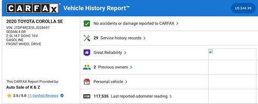 2020 Toyota Corolla SE