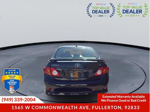 Black Sand Pearl 2010 Toyota Corolla S