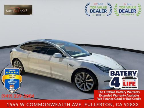 White 2020 Tesla Model 3 Standard Range Plus