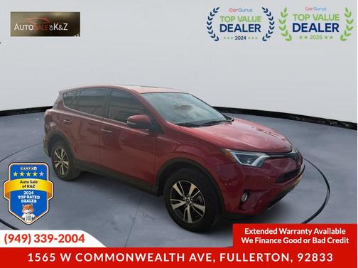 Maroon 2017 Toyota RAV4 XLE