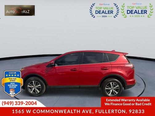 Maroon 2017 Toyota RAV4 XLE