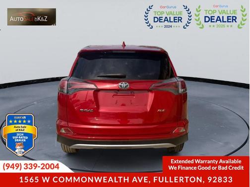 Maroon 2017 Toyota RAV4 XLE