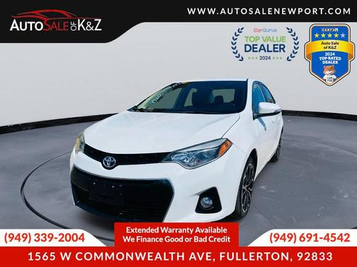 2015 Toyota Corolla S Plus