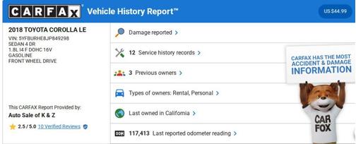 2018 Toyota Corolla LE