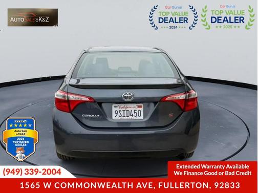 2016 Toyota Corolla S Plus
