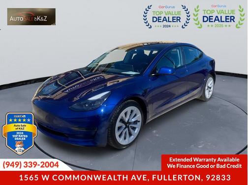 2022 Tesla Model 3 Standard Range