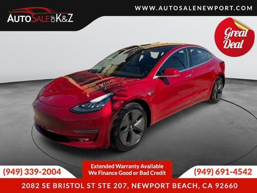 Red Multi-Coat 2018 Tesla Model 3 Long Range