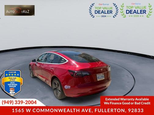 Red Multi-Coat 2018 Tesla Model 3 Long Range