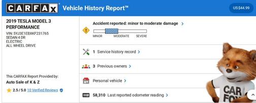 2019 Tesla Model 3 Performance