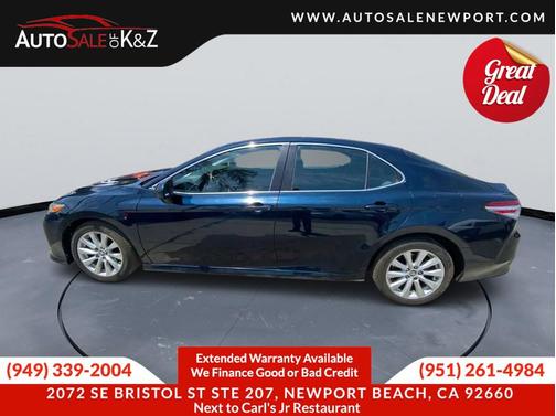 Galactic Aqua Mica 2018 Toyota Camry LE