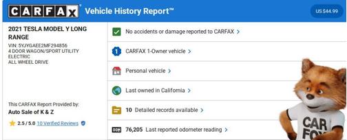 2021 Tesla Model Y Long Range Dual Motor All-Wheel Drive