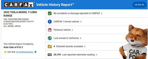 2022 Tesla Model Y Long Range Dual Motor All-Wheel Drive