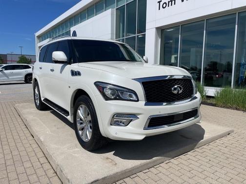 White 2015 INFINITI QX80 Base
