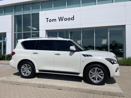 White 2015 INFINITI QX80 Base