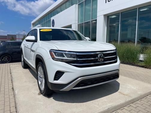 Pure White 2020 Volkswagen Atlas Cross Sport 3.6L V6 SE w/Technology