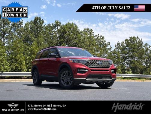 Rapid Red Metallic Tinted Clearcoat 2024 Ford Explorer XLT