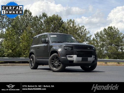 Santorini Black Metallic 2024 Land Rover Defender 90 P300 S