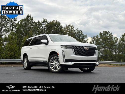 Crystal White Tricoat 2023 Cadillac Escalade ESV Premium Luxury