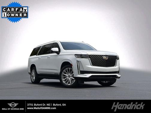 Crystal White Tricoat 2023 Cadillac Escalade ESV Premium Luxury