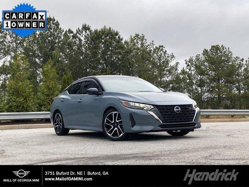 Atlantic Gray Metallic/Super Black 2024 Nissan Sentra SR