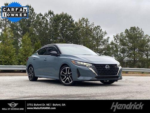 Atlantic Gray Metallic/Super Black 2024 Nissan Sentra SR