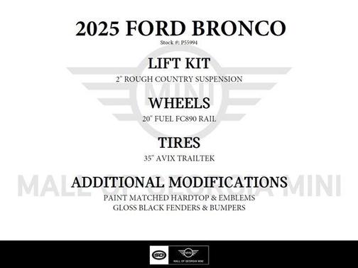 2025 Ford Bronco Big Bend