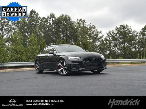 Mythos Black Metallic 2023 Audi A5 Sportback 45 S Line Premium Plus