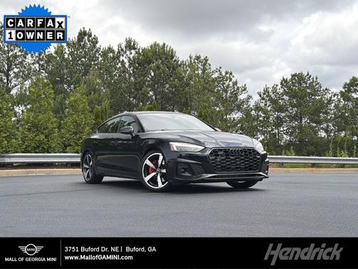 Mythos Black Metallic 2023 Audi A5 Sportback 45 S Line Premium Plus