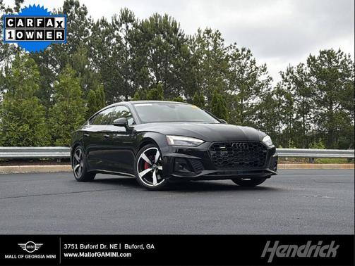Mythos Black Metallic 2023 Audi A5 Sportback 45 S Line Premium Plus
