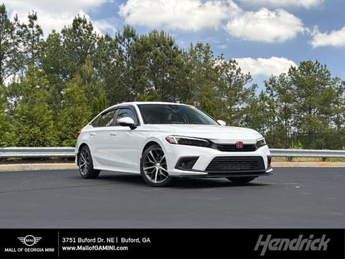 Platinum White Pearl 2023 Honda Civic Touring