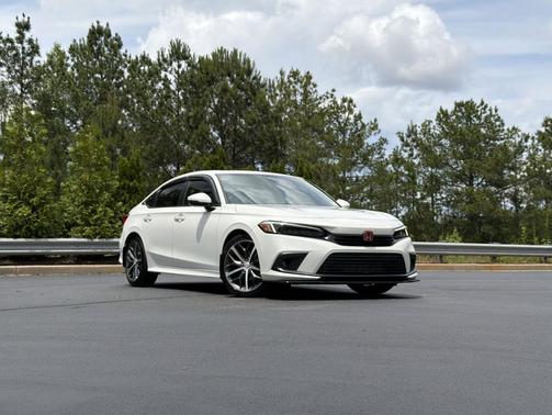 Platinum White Pearl 2023 Honda Civic Touring