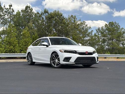 Platinum White Pearl 2023 Honda Civic Touring