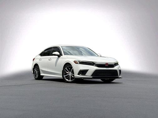 Platinum White Pearl 2023 Honda Civic Touring
