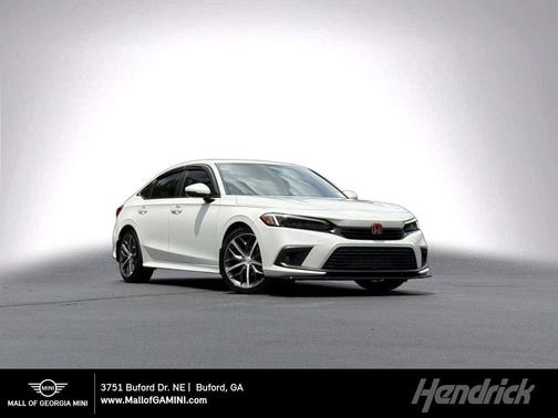 Platinum White Pearl 2023 Honda Civic Touring