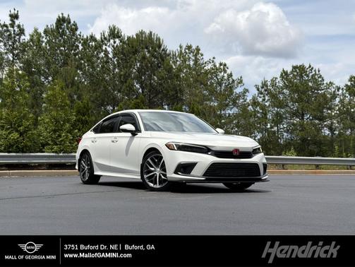 Platinum White Pearl 2023 Honda Civic Touring