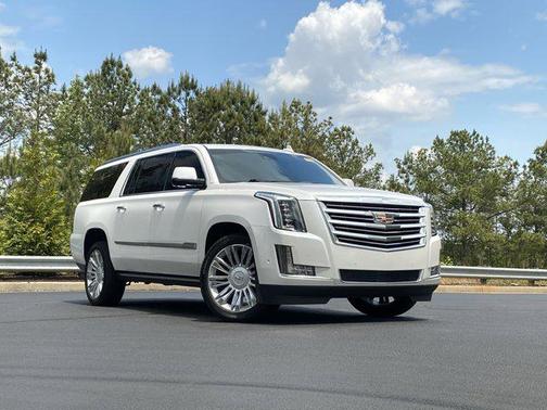 Crystal White Tricoat 2020 Cadillac Escalade ESV Platinum