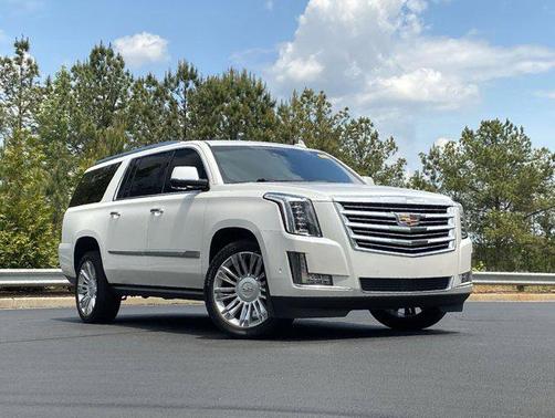 Crystal White Tricoat 2020 Cadillac Escalade ESV Platinum