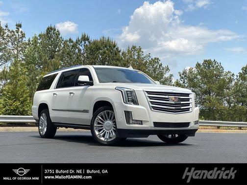 Crystal White Tricoat 2020 Cadillac Escalade ESV Platinum