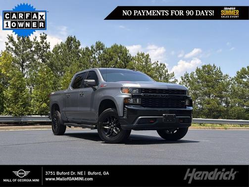 Satin Steel Metallic 2021 Chevrolet Silverado 1500 Custom Trail Boss